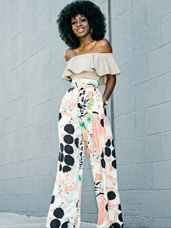 Pants - 💋WIDE-LEG PRINTED PALAZZO TROUSER PANTS!!!